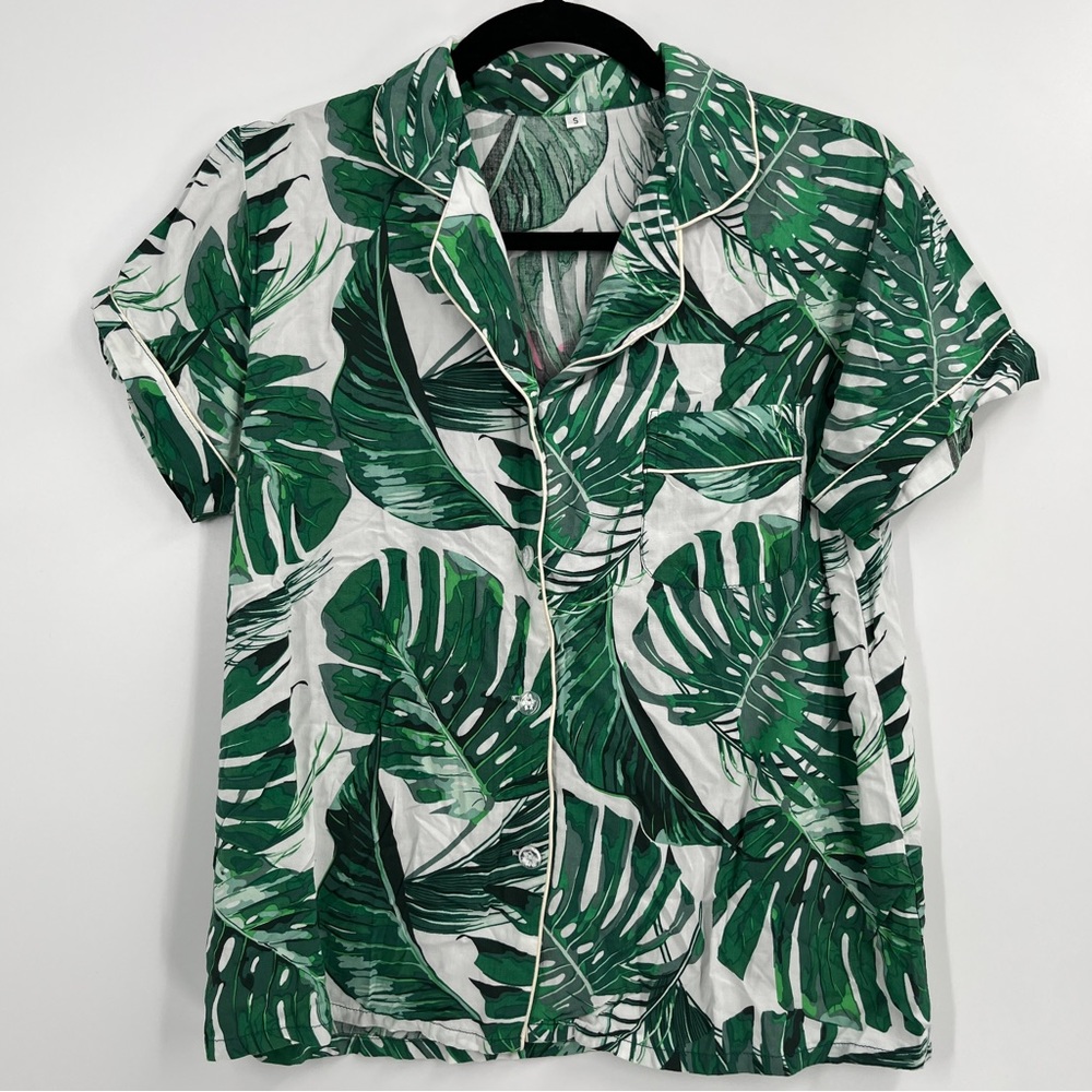 Day of Blossom Button Down Shirt Size S